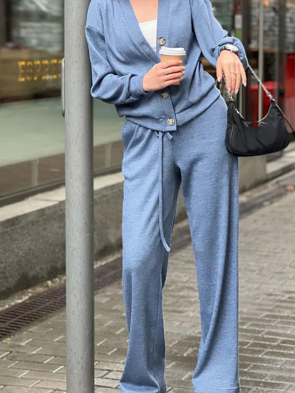 Céline - Ensemble Tricoté Veste & Pantalon