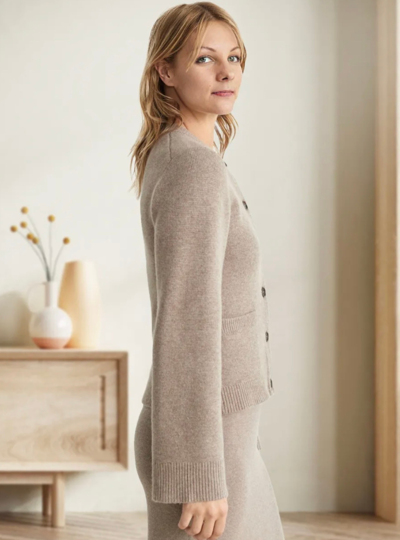 Géraldine - Cardigan Tricot Classique