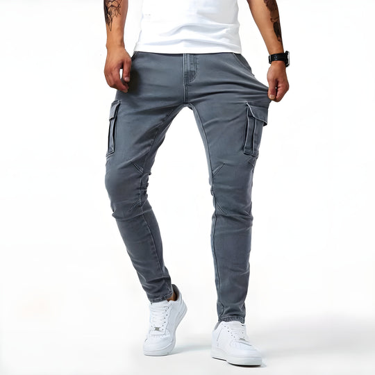 Jeans Pelli - Cargo en denim extensible