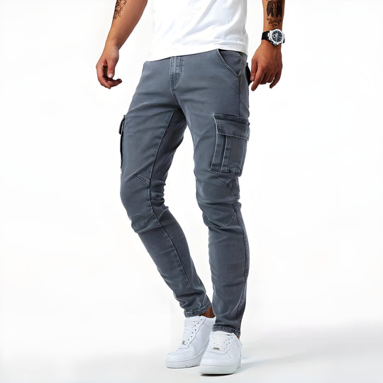 Jeans Pelli - Cargo en denim extensible