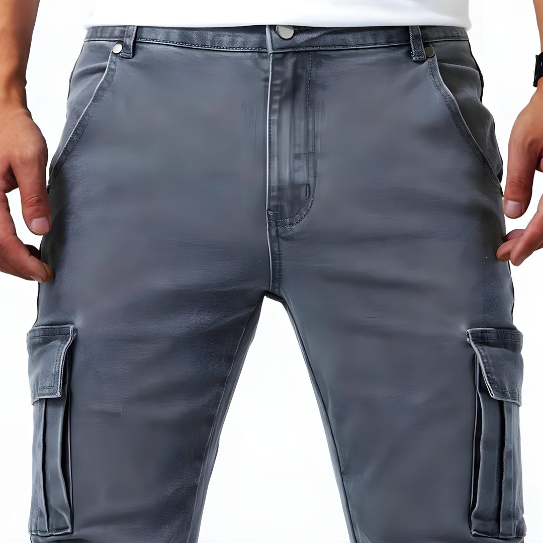 Jeans Pelli - Cargo en denim extensible