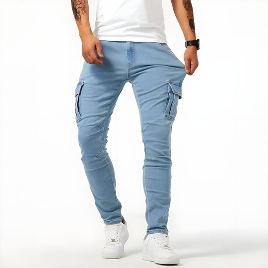 Jeans Pelli - Cargo en denim extensible