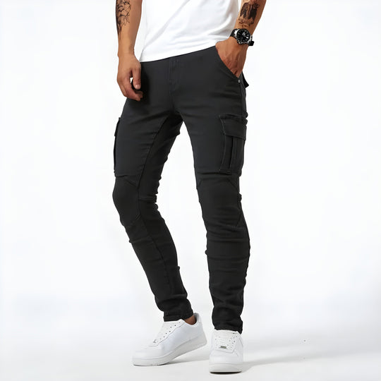 Jeans Pelli - Cargo en denim extensible