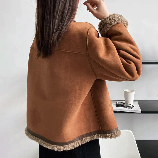 Emy - Manteau Boutonné Élégant