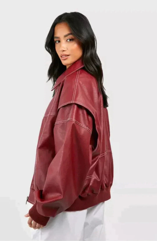 Casey - La Veste Bombers en Cuir Essentielle