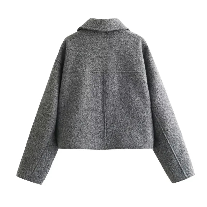 Alizée - Veste Cropped en Tweed