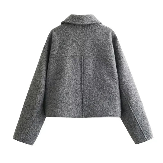 Alizée - Veste Cropped en Tweed