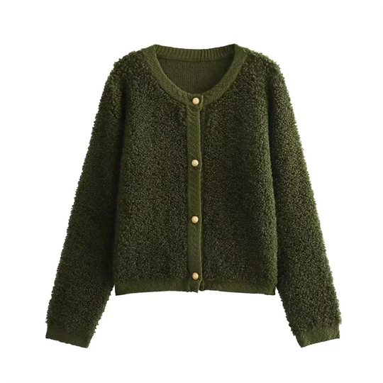 Christine - Veste en Tricot Teddy