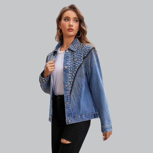 Perline - Blouson perles décontracté