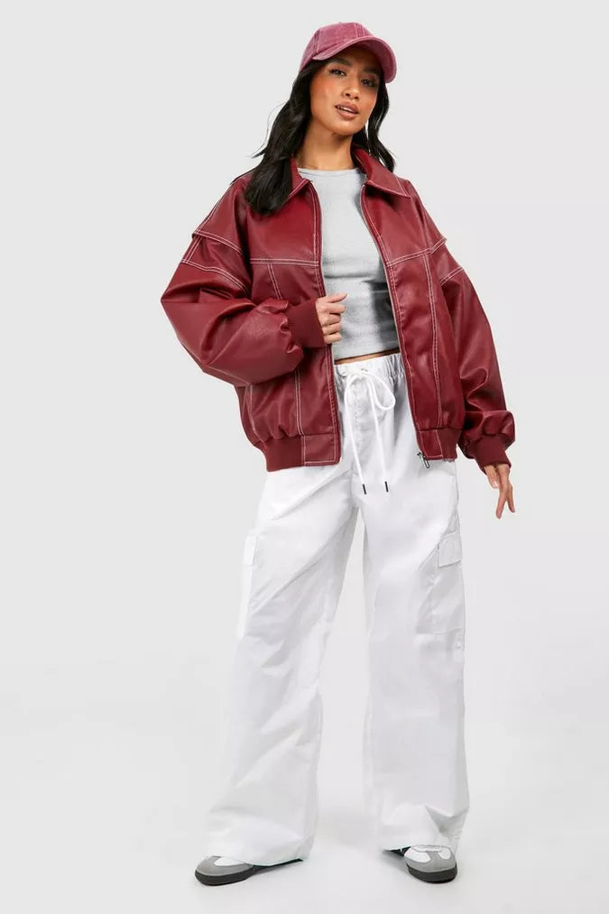 Casey - La Veste Bombers en Cuir Essentielle