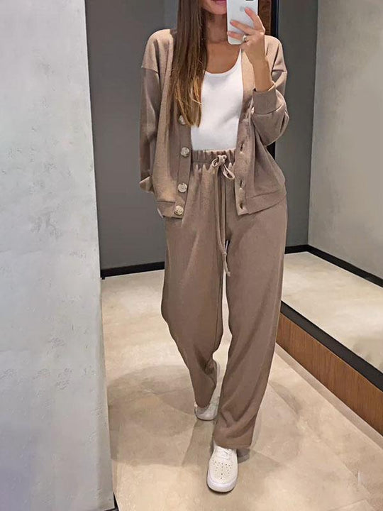 Céline - Ensemble Tricoté Veste & Pantalon