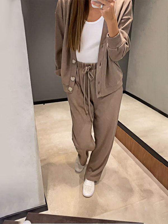 Céline - Ensemble Tricoté Veste & Pantalon