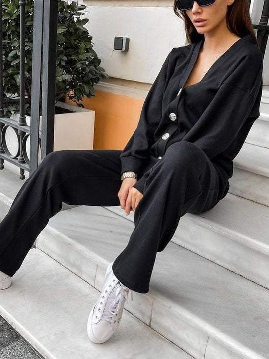 Céline - Ensemble Tricoté Veste & Pantalon