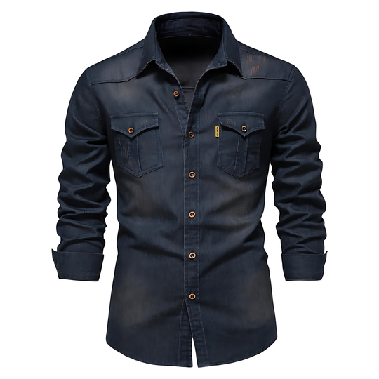 Chemise en Denim Coton AdaptiveFit : Taillée pour les Hommes